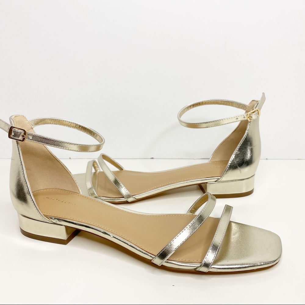 14th & Union Jemma Strappy Sandal Gold Size 8.5